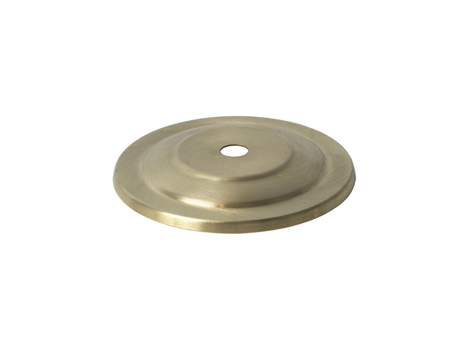 Sier afdekplaat getrapt messing geschuurd - 8 cm Sier afdekplaat getrapt messing geschuurd - 8 cm