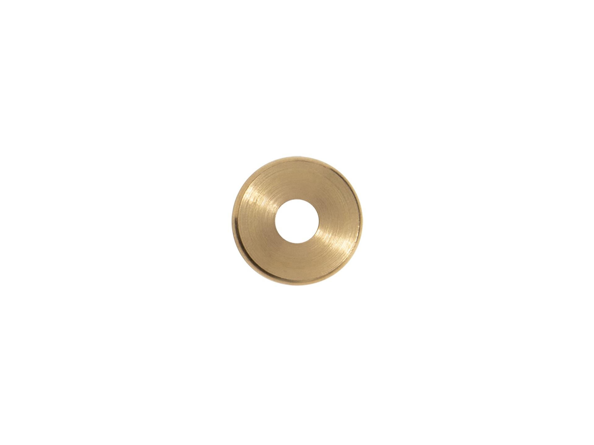 Sierafdekplaat flow messing - 2.5 cm met gat