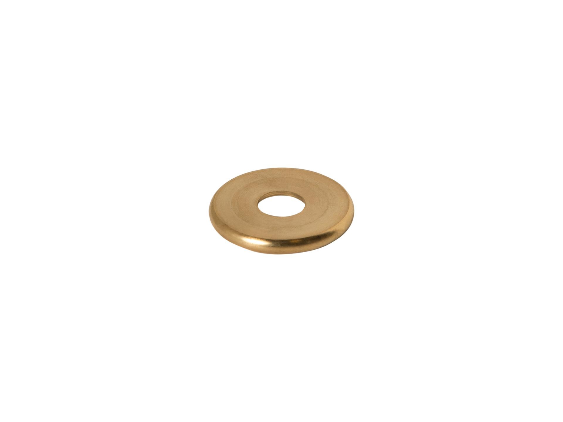 Sierafdekplaat flow messing - 2.5 cm met M10x1 schroefdraad