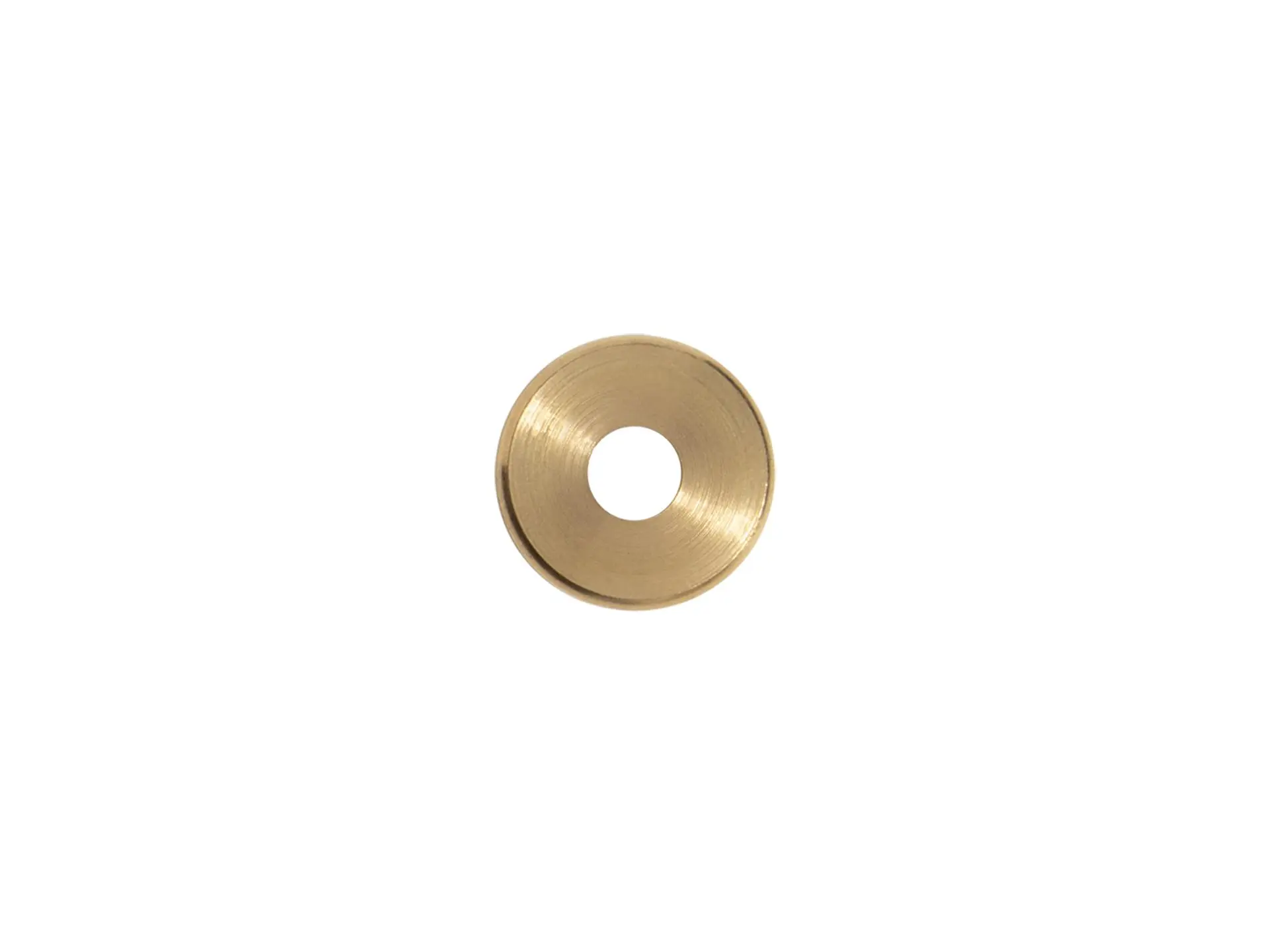 Sierafdekplaat flow messing - 2.5 cm met M10x1 schroefdraad
