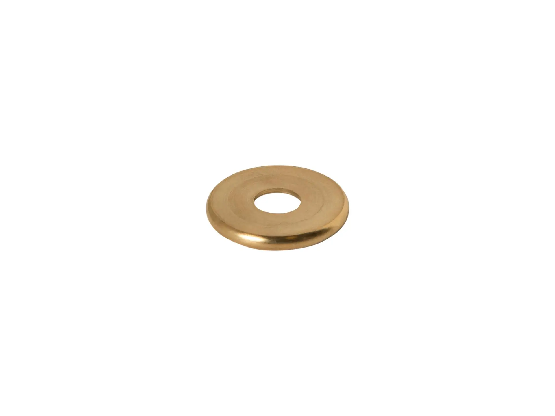 Sierafdekplaat flow messing - 2.5 cm met M10x1 schroefdraad