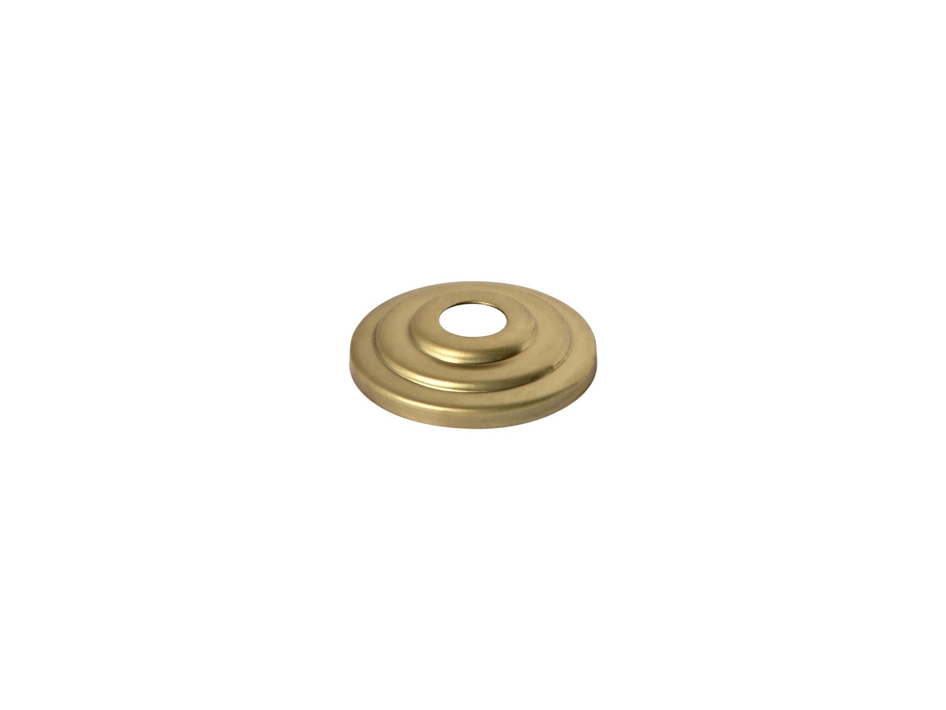 Sierafdekplaat getrapt messing look - 3.6 cm