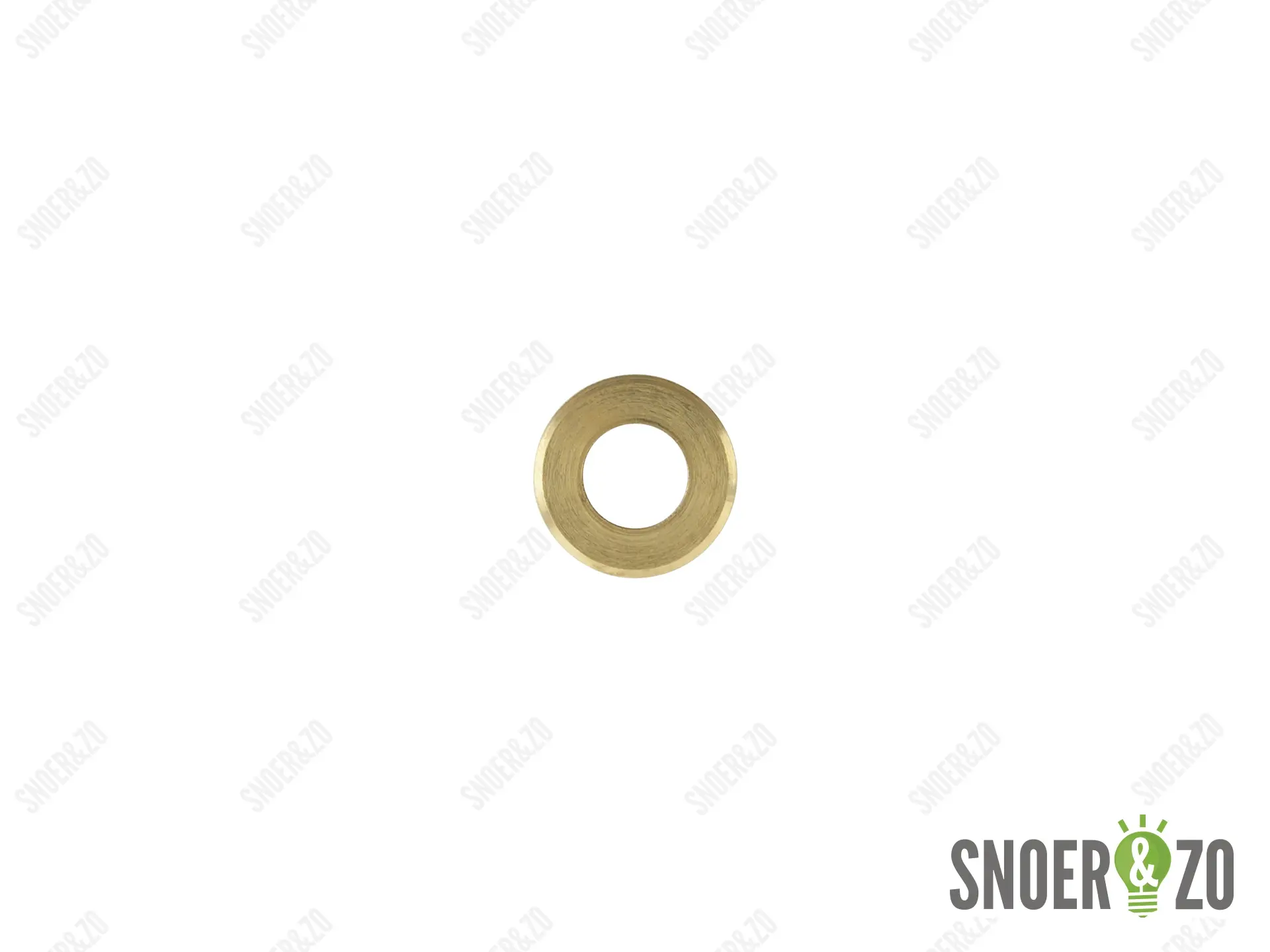 Sluitring messing 20 mm met gat 10.5 mm