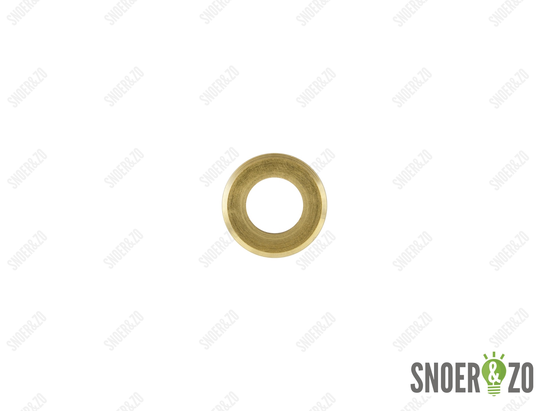 Sluitring messing 24 mm met gat 13 mm