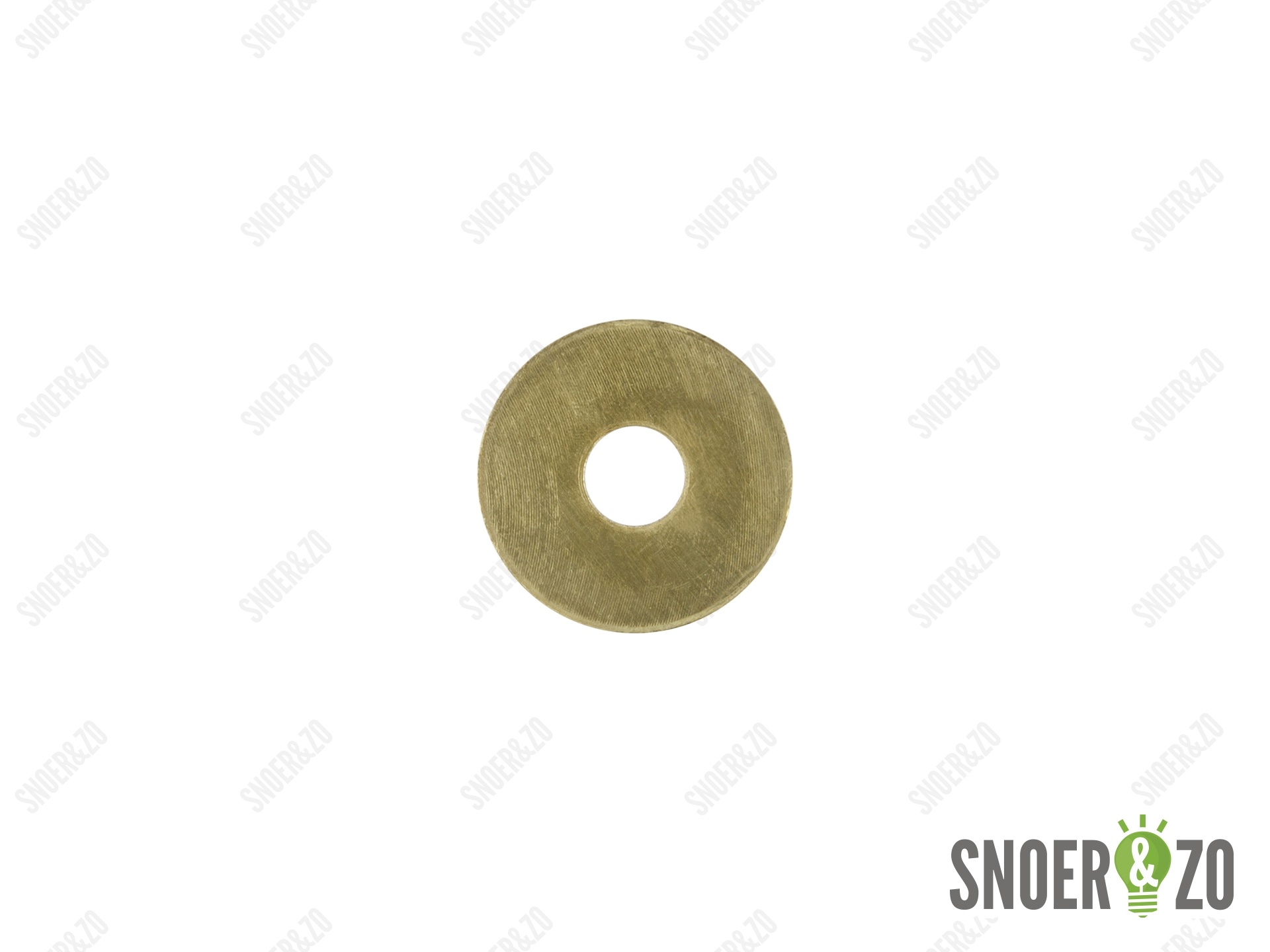 Sluitring messing 30 mm met gat 10.5 mm