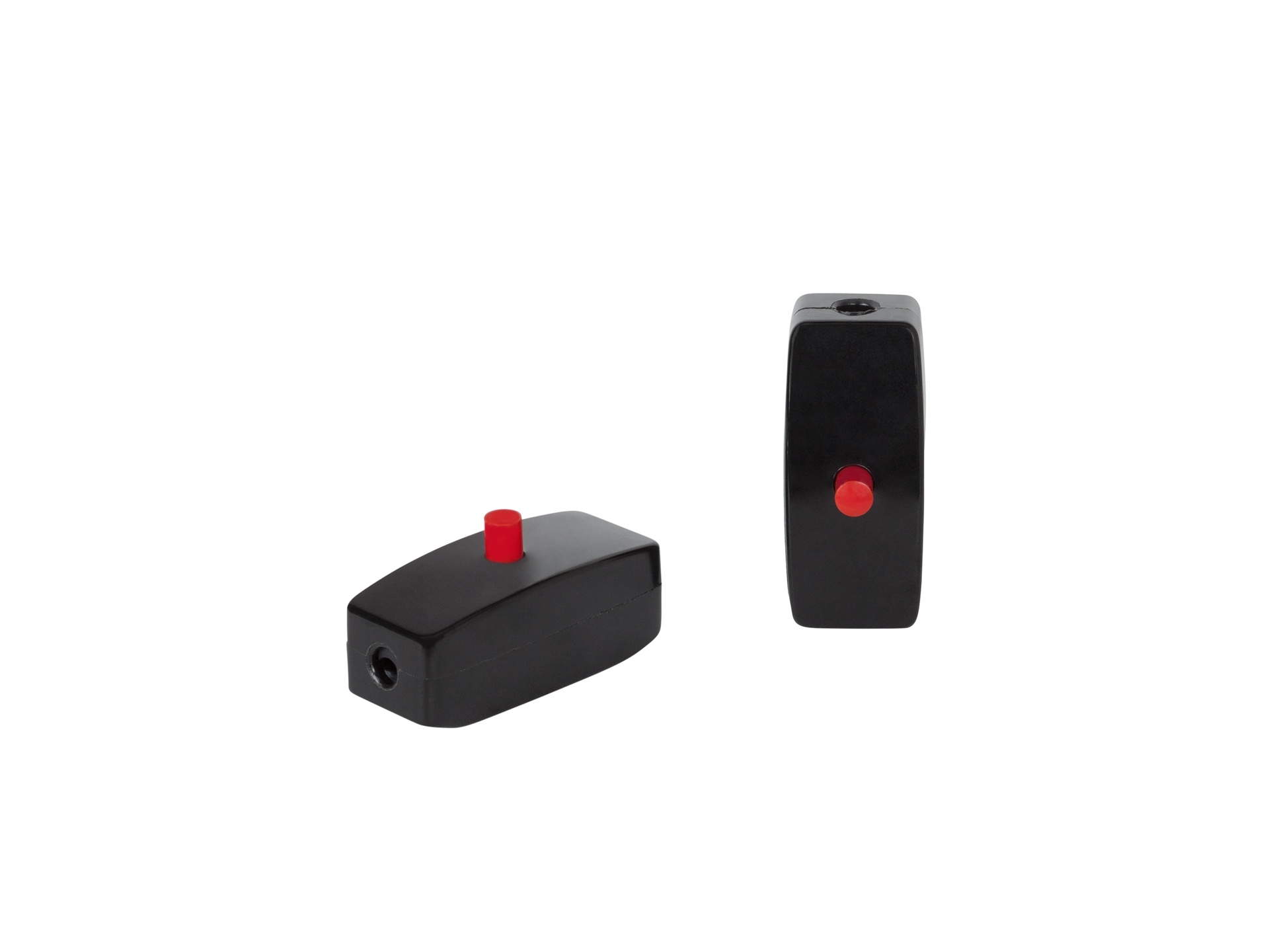 Snoerschakelaar bakeliet met rode drukknop Snoerschakelaar bakeliet met rode drukknop