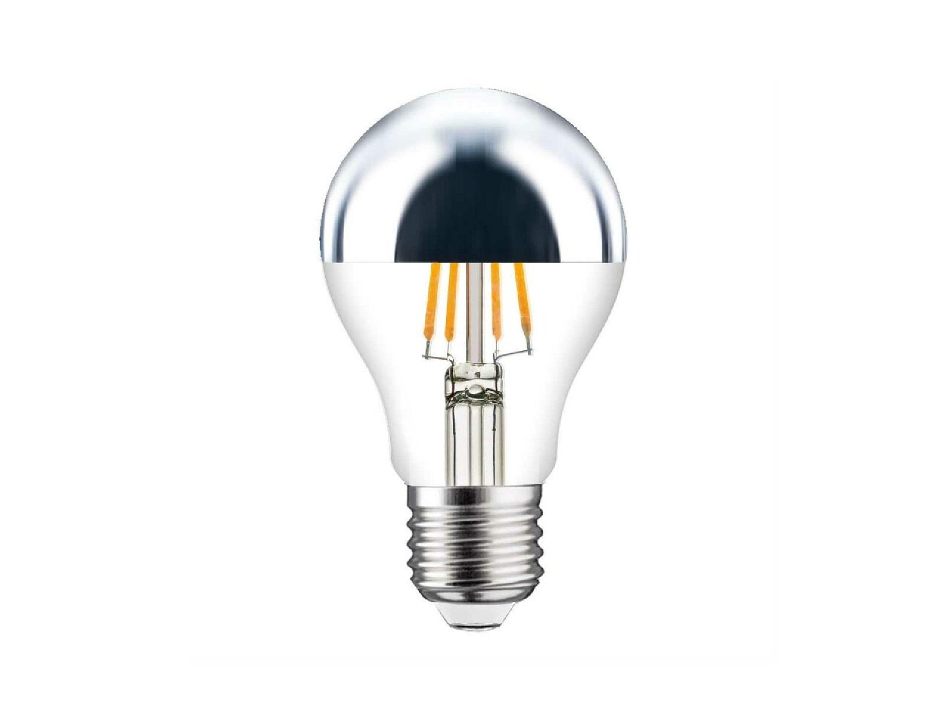 SPL LED filament GLS kopspiegellamp 4W E27 zilver dimbaar