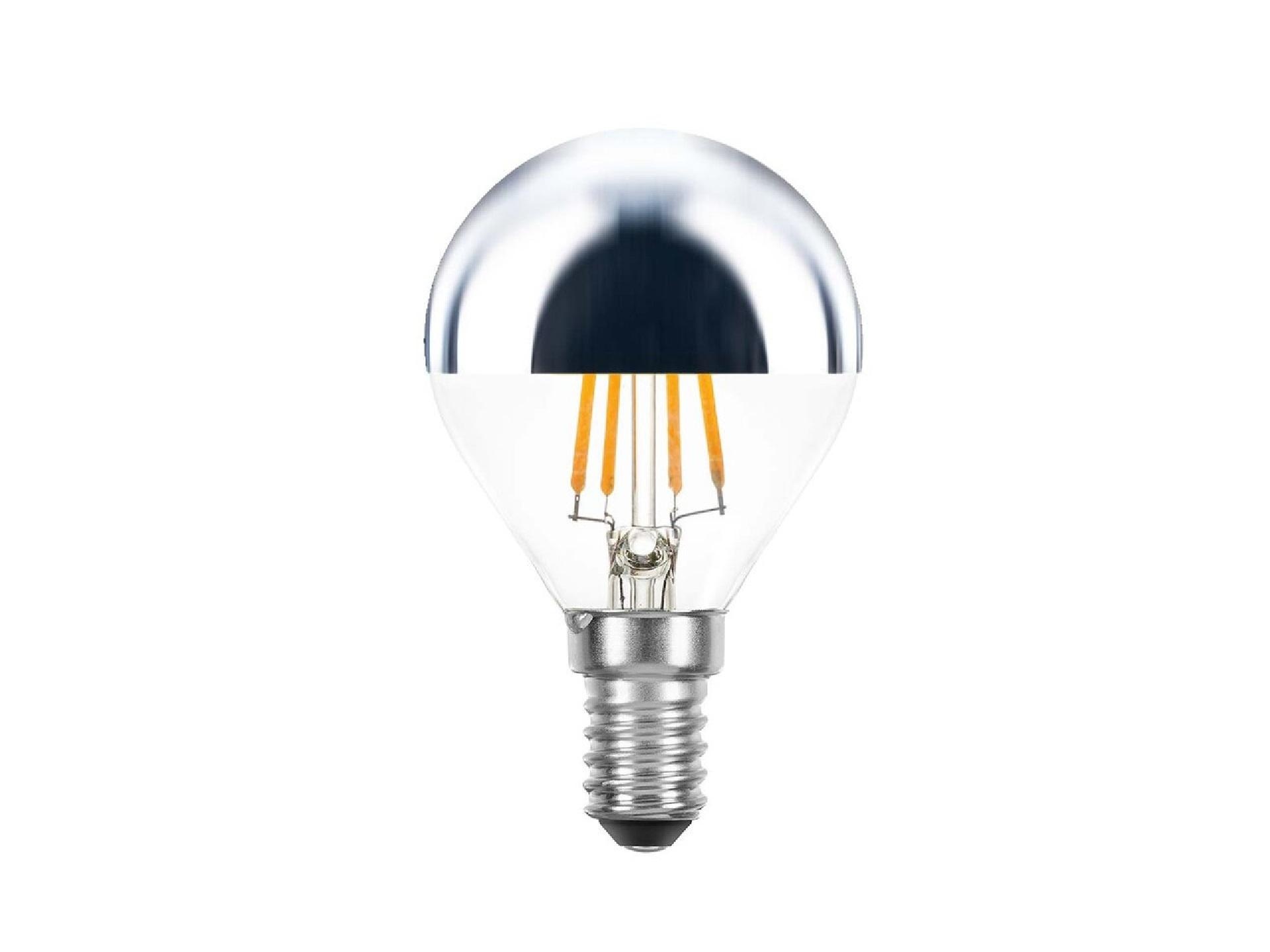 SPL LED filament kogel kopspiegellamp 4W E14 zilver dimbaar