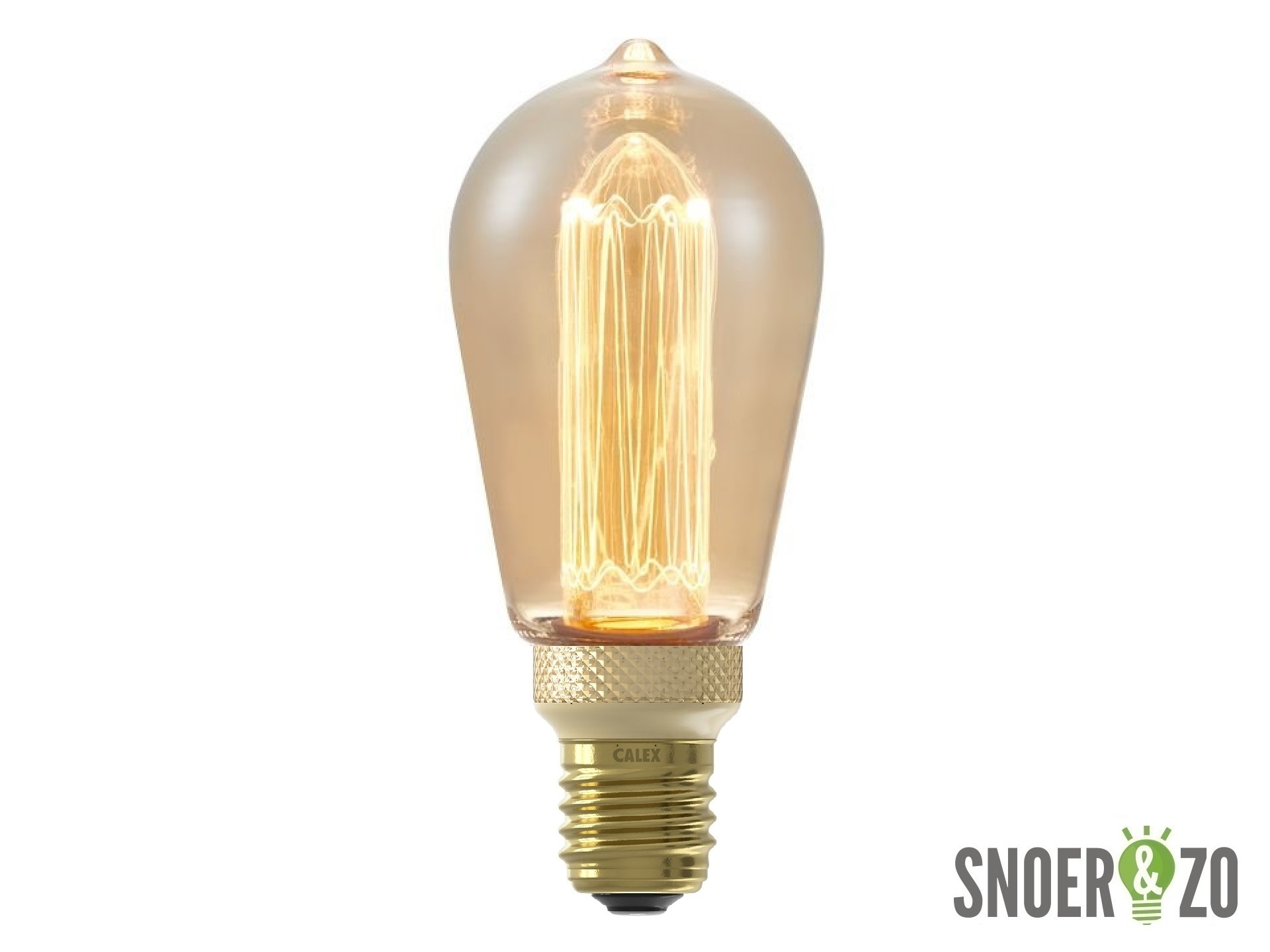 SPL LED vintage edison ST64 3.5W E27 goud dimbaar