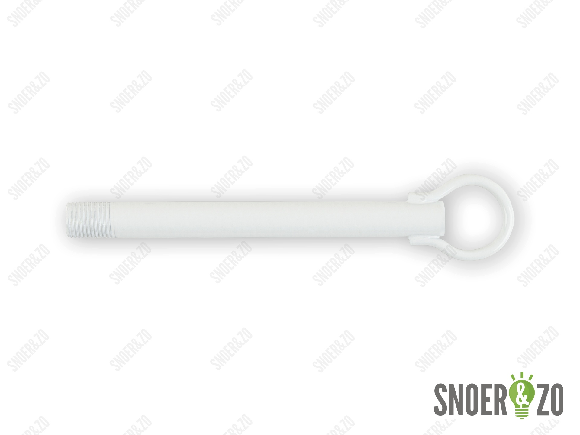 Stelpijp wit - lengte 120 mm - M10x1 Stelpijp wit - lengte 120 mm - M10x1