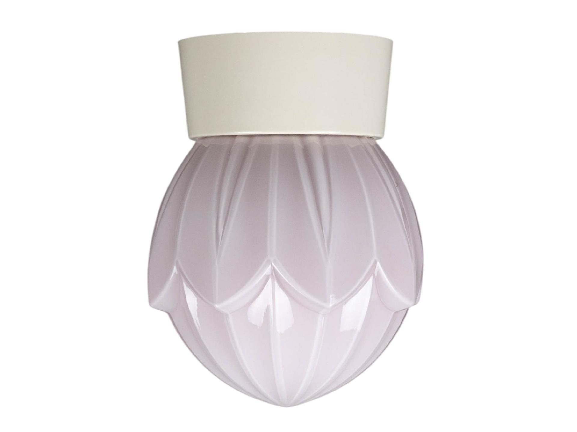 Thabur plafonnière tulp roze met witte houder