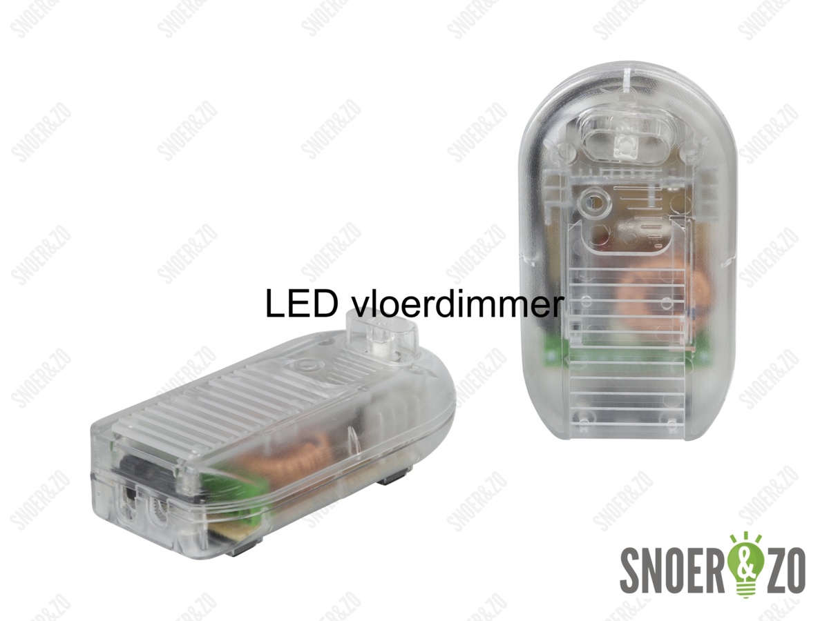 ritme straal Isoleren Tradim LED vloerdimmer transparant 1W-60W | Snoer & Zo