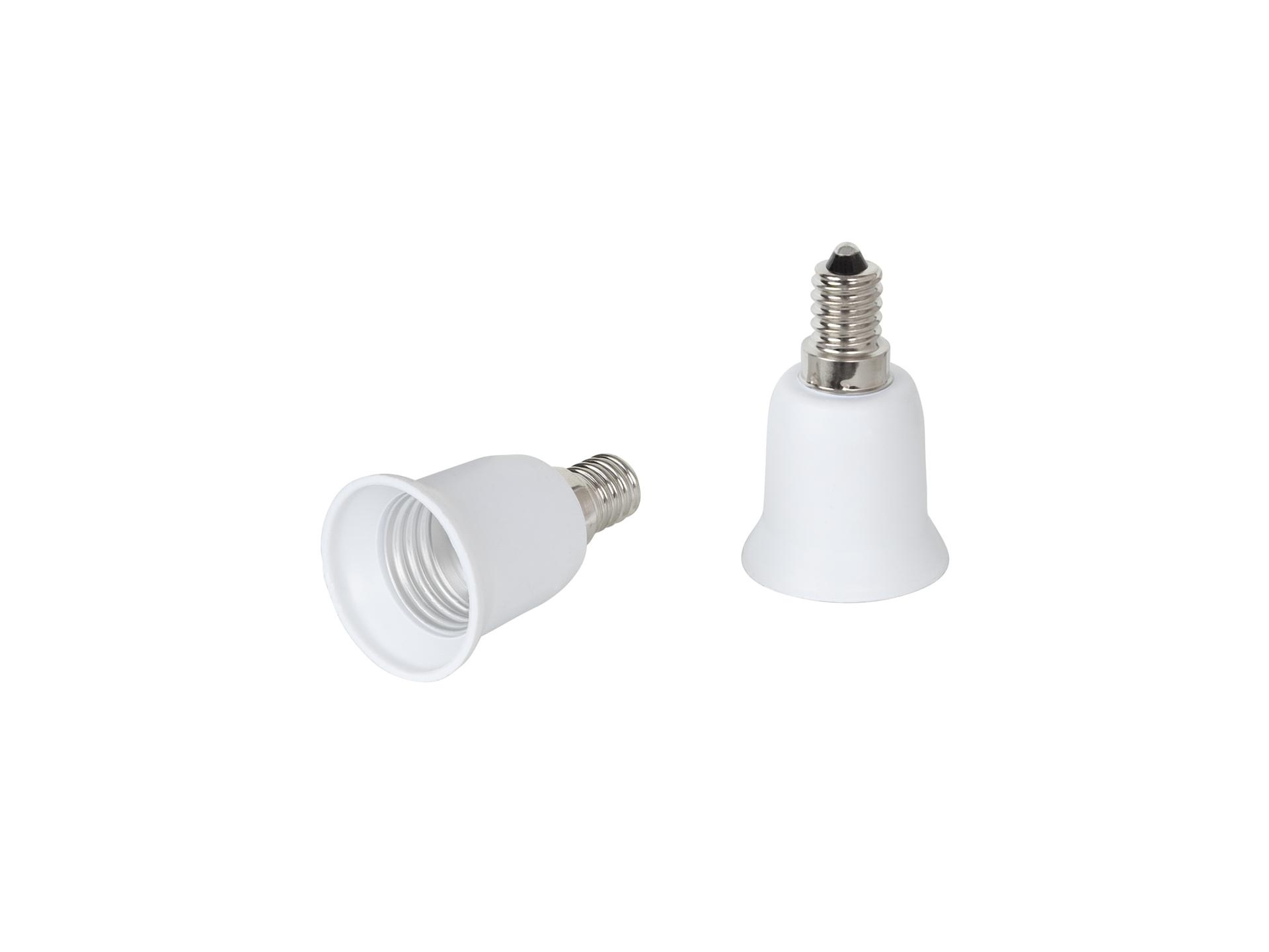 Verloopfitting van E14 naar E27 fitting