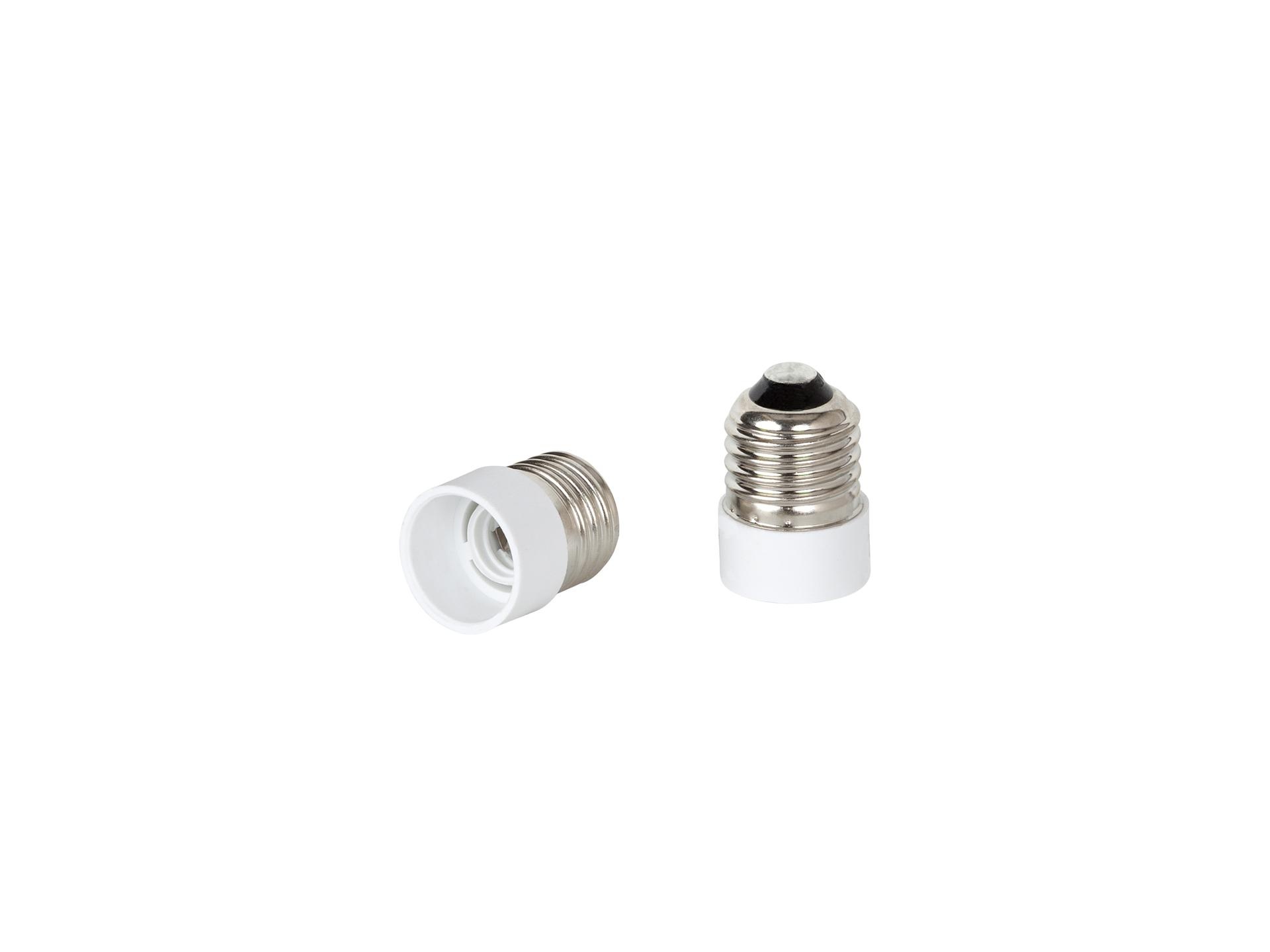 Verloopfitting van E27 naar E14 fitting met kunststof rand