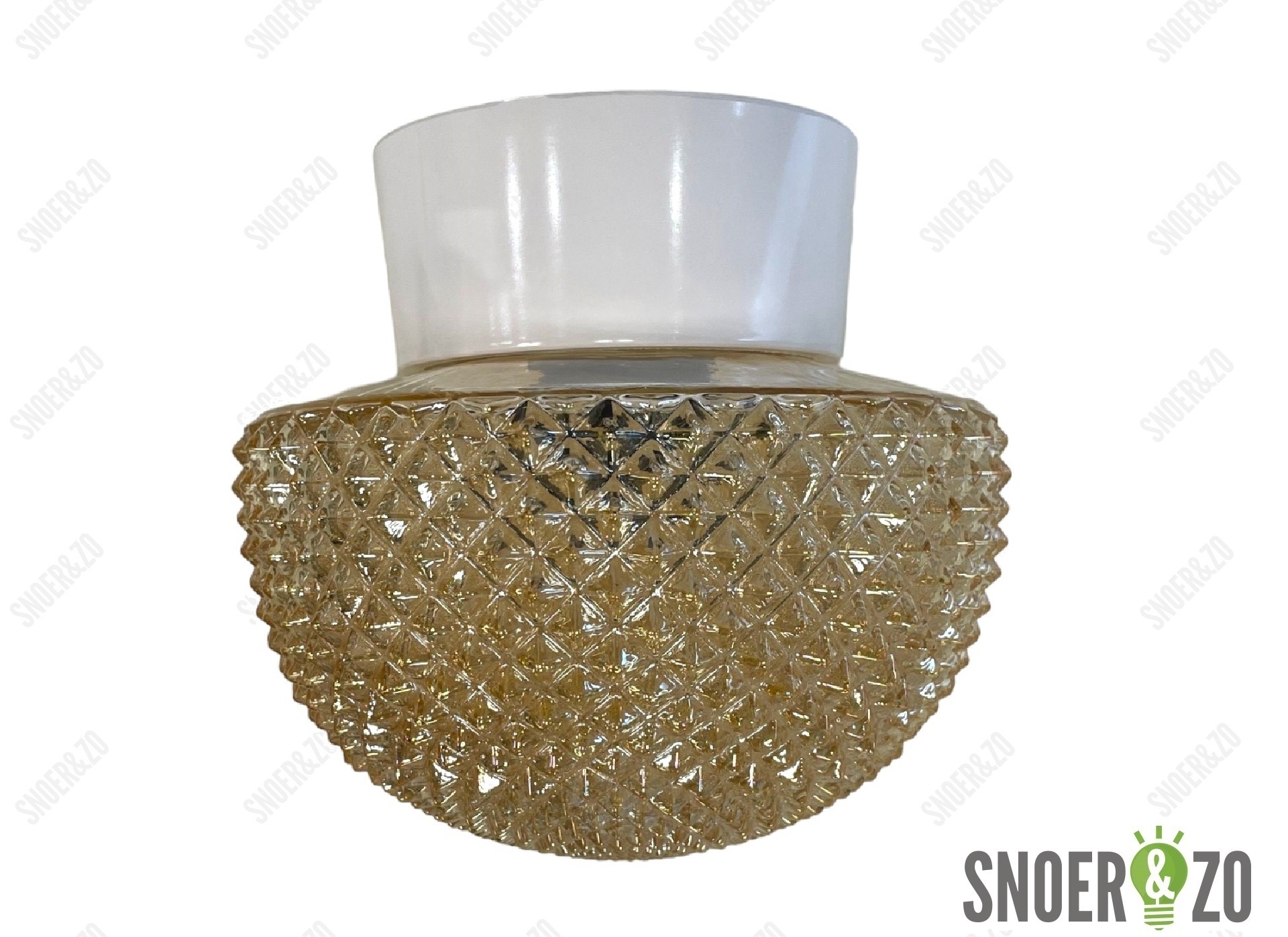 Vintage plafondlamp goud - halve bol
