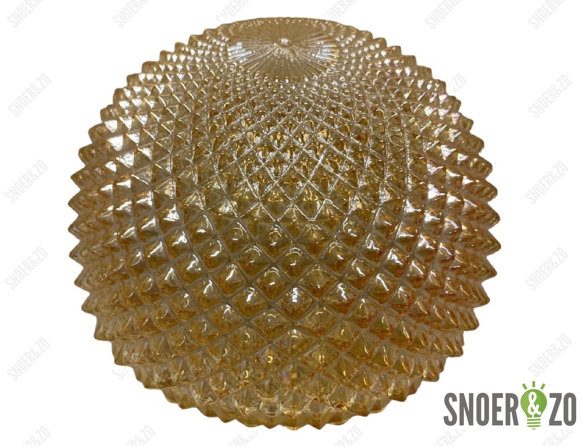 Vintage plafondlamp goud - halve bol