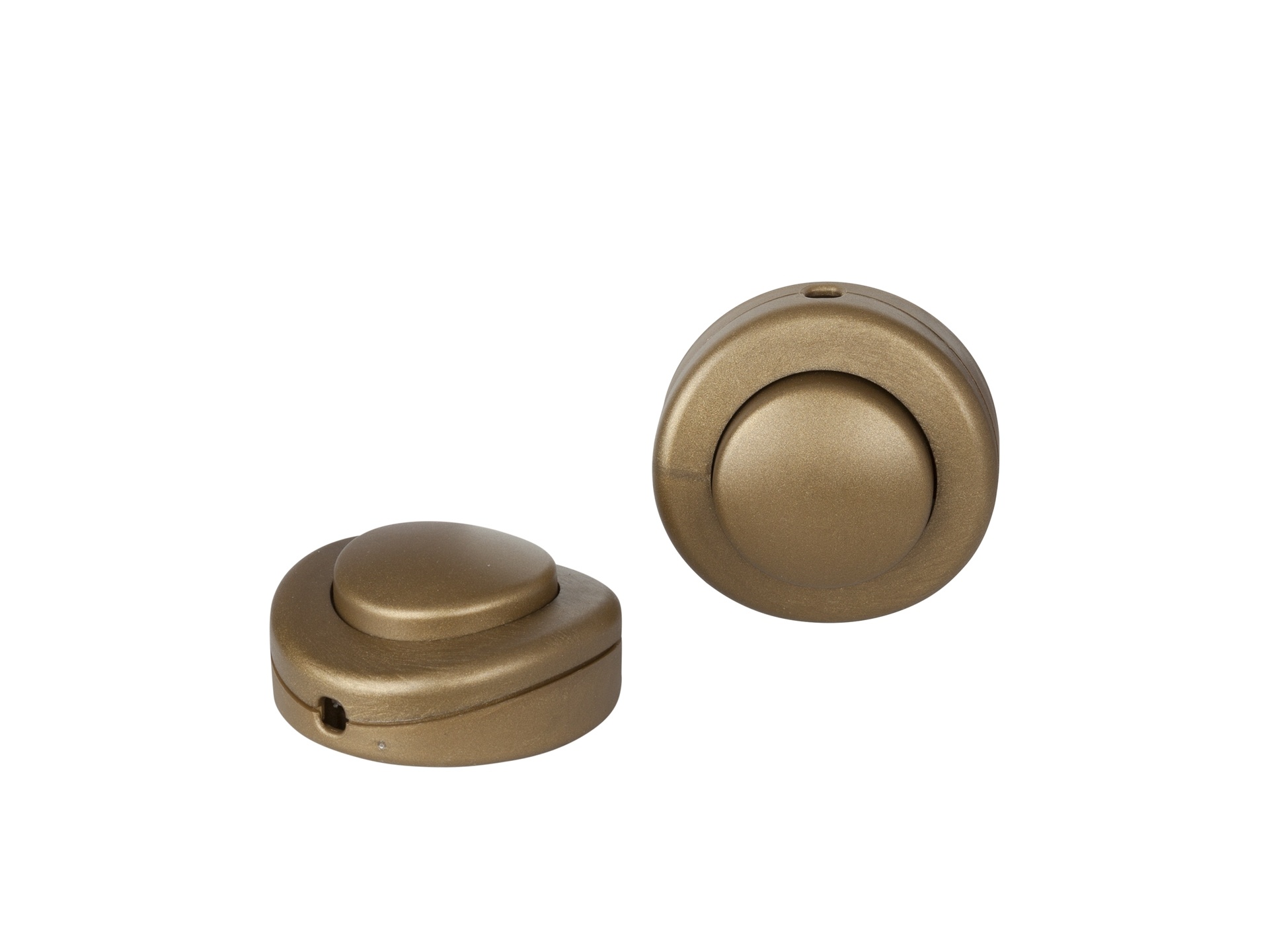 Voetschakelaar goud rond Voetschakelaar goud rond