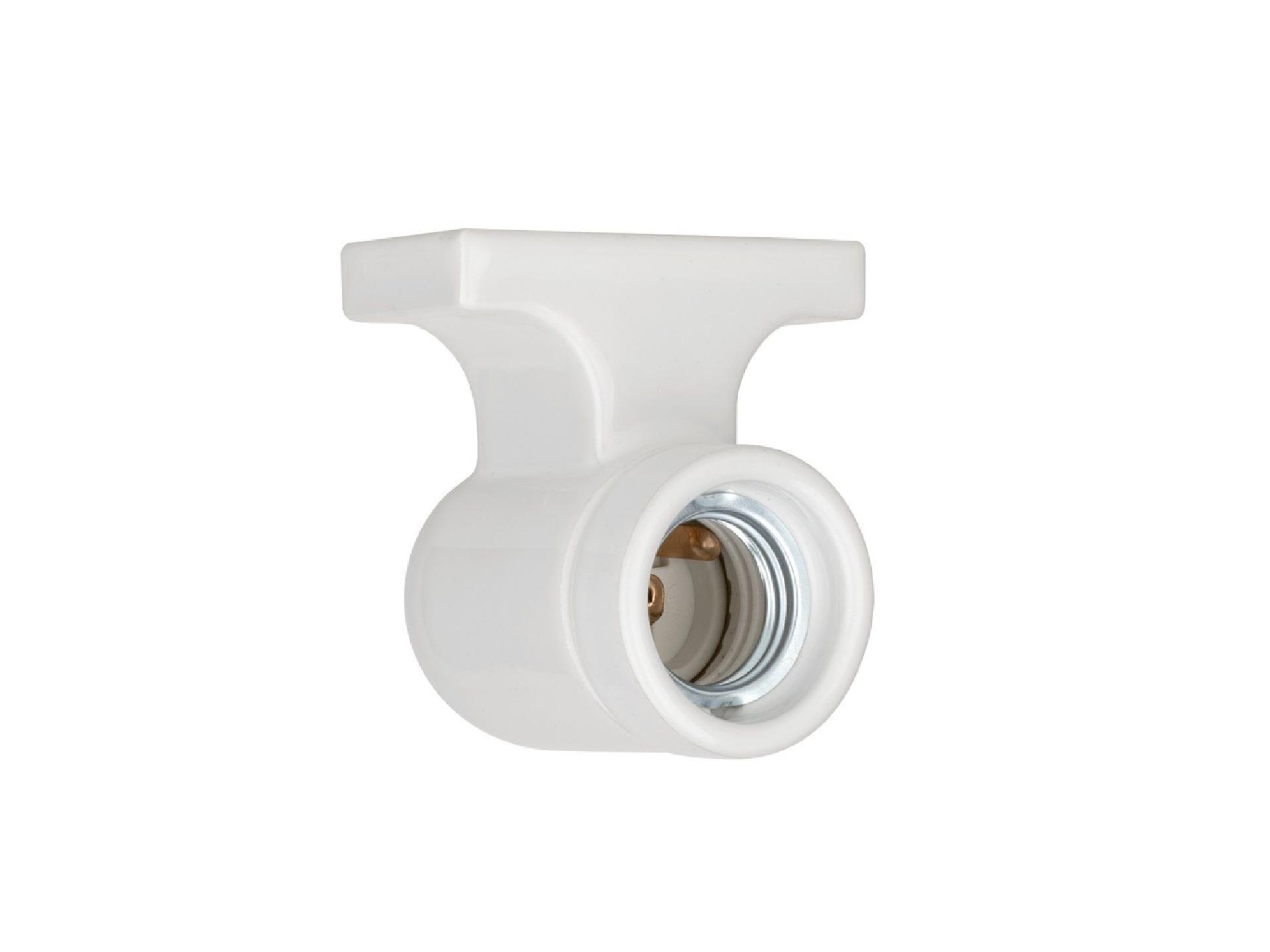 Wandlamp porselein haak E27 wit