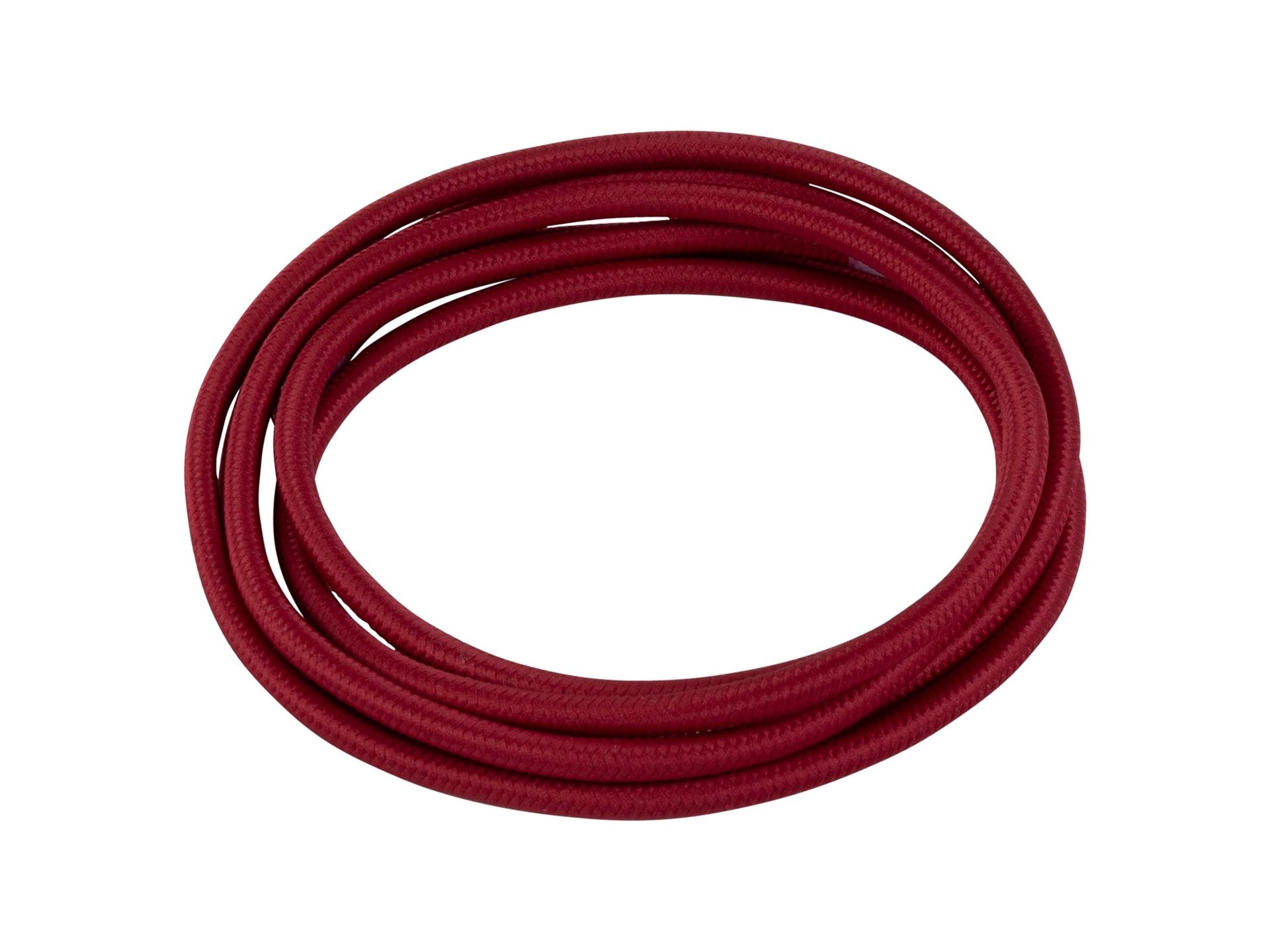 Wijnrood strijkijzersnoer - 2 aderig