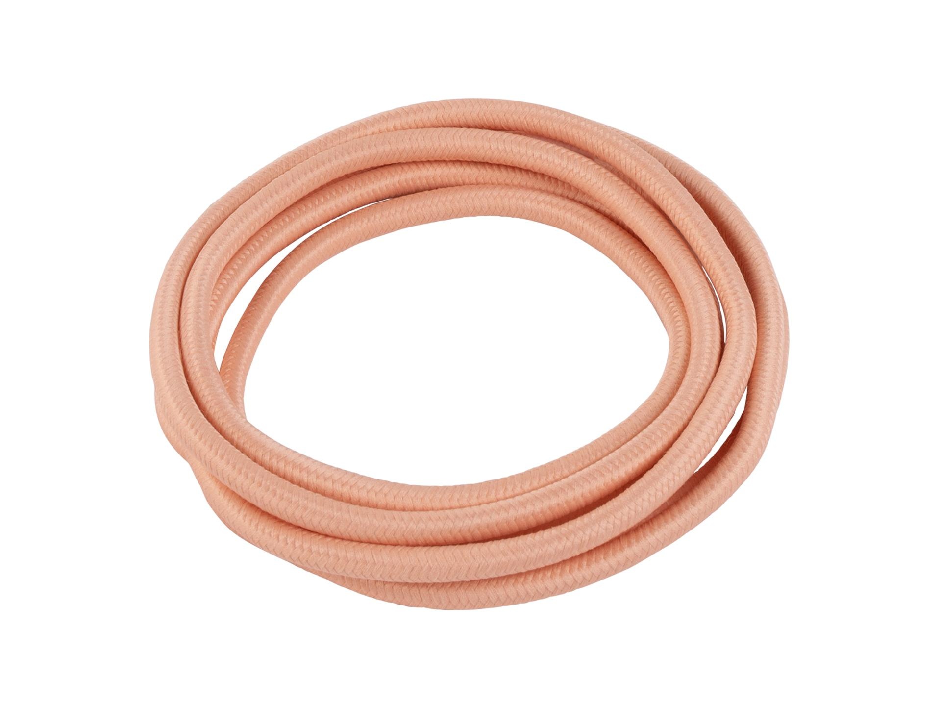 Zalm roze strijkijzersnoer - 2 aderig