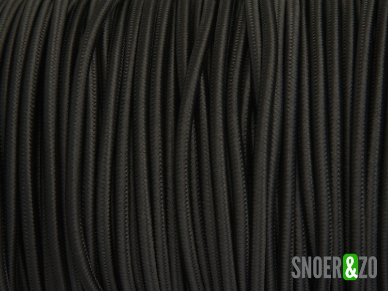 Zwart strijkijzersnoer - 3 aderig Zwart strijkijzersnoer - 3 aderig