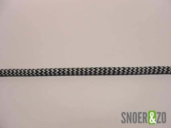 Zwart-wit stofsnoer Zwart-wit stofsnoer