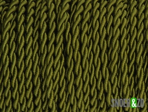 Gedraaid stofsnoer oud groen