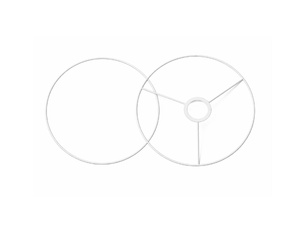 Lampenkap ringen set voor ronde kap 50 cm diameter - kleur wit