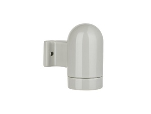 Wandlamp porselein haak E27 grijs