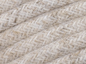 Donker linnen strijkijzersnoer - 2 aderig