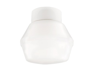 Ifö Electric Classic Retro plafondlamp porselein wit - opaal glas - E27