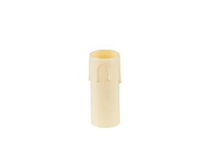 Kaarshuls E14 beige met druppeleffect - 6.5 cm