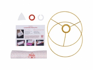 Lampenkap kit DIY - voor ronde kap van 20 cm diameter - goud