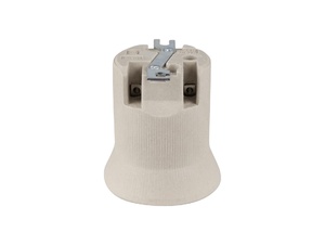 Porselein fitting E40 met montagebeugel