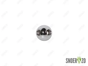 Kogel chroom 25 mm met 3 gaten T binnendraad M10X1