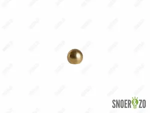 Kogel messing 16 mm met 1 gat binnendraad M10X1
