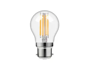 SPL LED filament kogellamp 4.7W B22D 2500K helder dimbaar