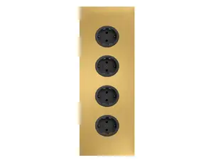 CARESSI 4ST36 Energiezuil Gold - opbouw met vier stopcontacten