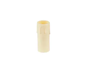 Kaarshuls E14 beige met druppeleffect - 6.5 cm