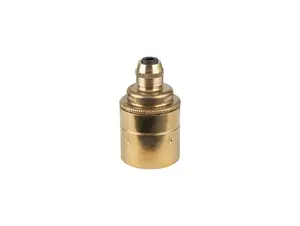 Metalen fitting E27 industrial messing gladde mantel met vaste trekontlaster