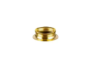 Metalen fitting ring voor E27 fitting - messing glans