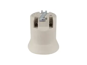 Porselein fitting E40 met montagebeugel