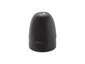 Porselein fitting E40 zwart