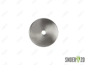 Sier afdekplaat cilinder geborsteld nikkel (RVS look) - 7 cm