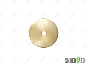 Sier afdekplaat cilinder messing - 7 cm