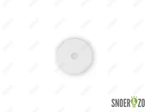 Sier afdekplaat cilinder wit - 5 cm