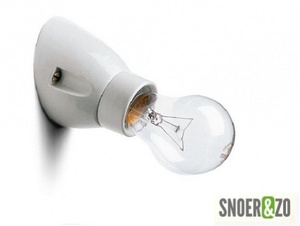Wandlamp porselein schuin E27