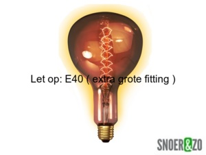 Calex kooldraadlamp XXL NR180 goud 100W E40