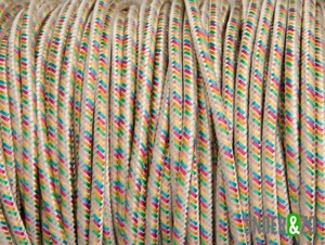 Multi-kleur stofsnoer B