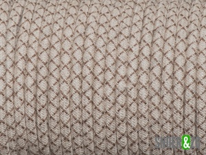 Bruin geruit linnen strijkijzersnoer